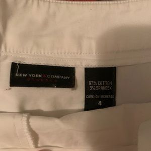 White New York Mini Skirt